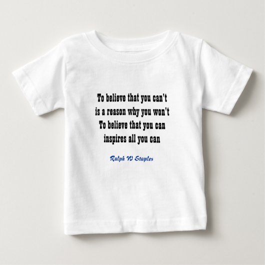 Yesyou can t shirts ベビーTシャツ (正面)