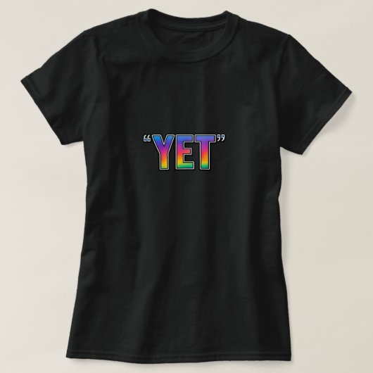 YET Tシャツ (デザイン正面)