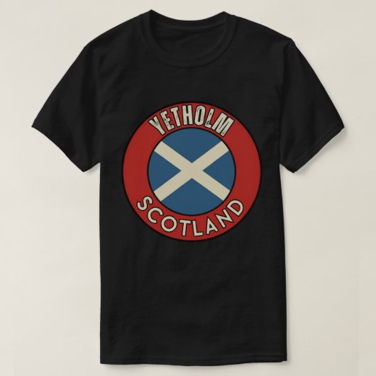 Yetholm, Scotland Tシャツ (デザイン正面)