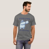 Yetiのために私の10番目の誕生日10番目のおもしろい引用文ダビン Tシャツ (正面フル)
