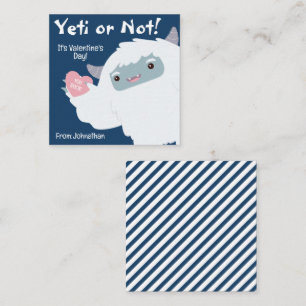 YetiまたはNot Classroomバレンタインデーのカード ノートカード