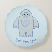 Yeti for Love ラウンドクッション (裏面)