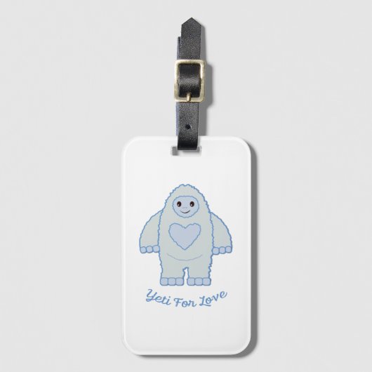 Yeti for Love ラゲッジタグ (正面縦)
