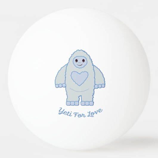 Yeti for Love 卓球ボール (正面)