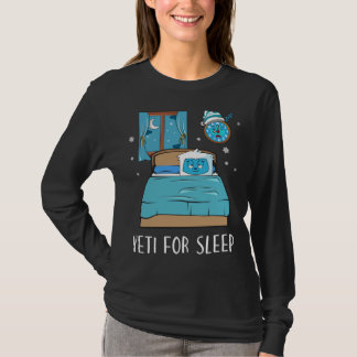 Yeti For Sleep Bed Abominable Snowman Christmas Pa Tシャツ