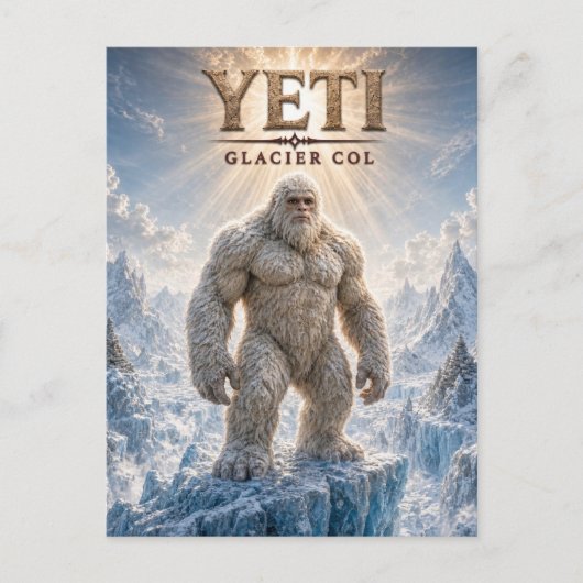 Yeti Glacier Col Dark Cinema ポストカード (正面)