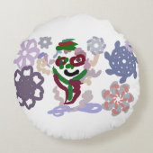 Yeti winter rock ラウンドクッション (裏面)