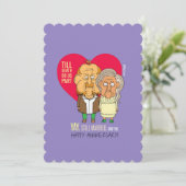 Yey, still – 周年記念結婚したカップル漫画 カード (スタンド正面)