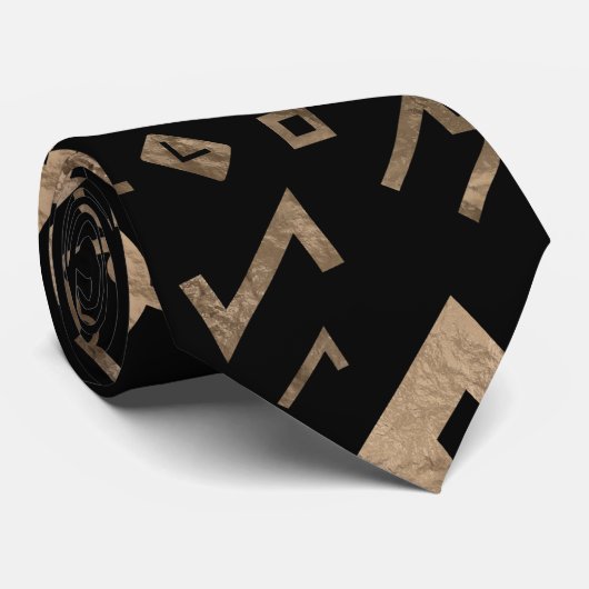 YggdrasilおよびRunes Vegvisirの生命の樹 ネクタイ (ロール)