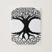 YggdrasilのNorseのwiccaの神話生命の樹 ジグソーパズル (縦)