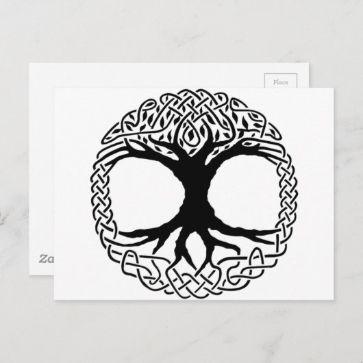 YggdrasilのNorseのwiccaの神話生命の樹 ポストカード (正面/裏面)
