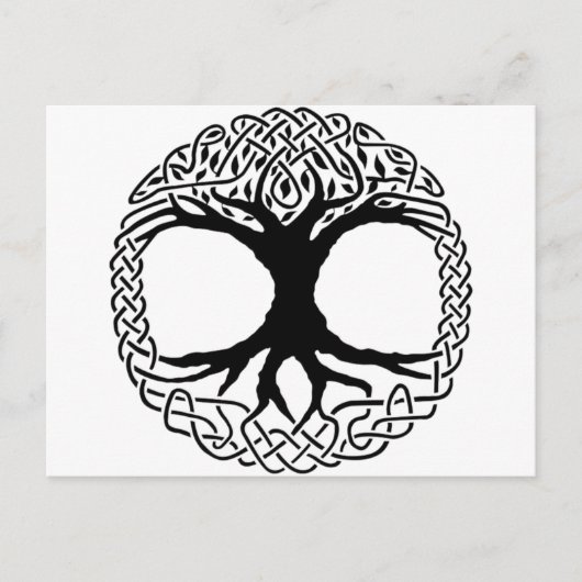 YggdrasilのNorseのwiccaの神話生命の樹 ポストカード (正面)