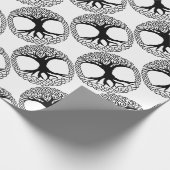 YggdrasilのNorseのwiccaの神話生命の樹 ラッピングペーパー (角)