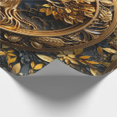 Yggdrasil生命の木と神聖な知識バイキング ラッピングペーパー (角)