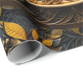 Yggdrasil生命の木と神聖な知識バイキング ラッピングペーパー (ロールコーナー)