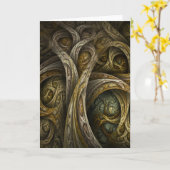 "Yggdrasil"の挨拶状 カード (黄色い花)