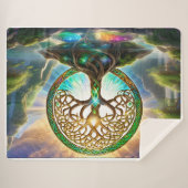 Yggdrasil：人生の旅、スローの木 シェルパブランケット (正面(横))