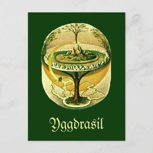 Yggdrasil、生命の木 ポストカード (正面)