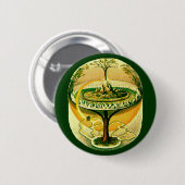 Yggdrasil、生命の木 缶バッジ (正面&裏面)