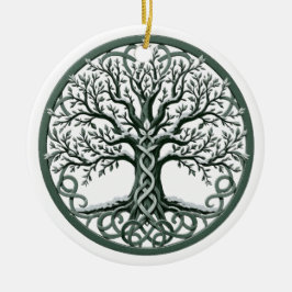 Yggdrasil Celtic Tree of Life Ornament セラミックオーナメント
