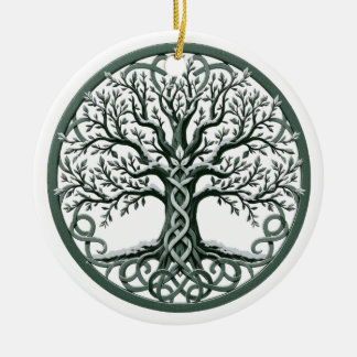 Yggdrasil Celtic Tree of Life Ornament セラミックオーナメント