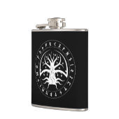 Yggdrasil Circle Runes Flask (ビニ包まれたル) フラスク (左)