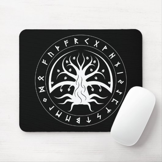 Yggdrasil Circle Runes Mouse Pad マウスパッド (マウス)