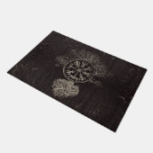 - Yggdrasil Vegvisirそして生命の樹 ドアマット (アングル)