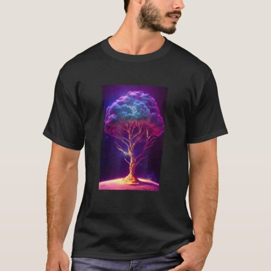 Yggdrasil World Tree of Life Viking Celtric Unique Tシャツ (正面)