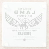 YHVHの子羊を見なさい ガラスコースター (裏面)