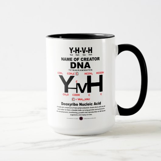 YHVH-DNA化学結合 マグカップ (右)