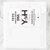 YHVH-DNA化学結合 長方形シール (バッグ)