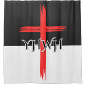 YHWHシャワーカーテン シャワーカーテン (正面)