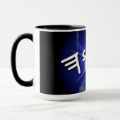 YHWHブルースターバストマグカップ, 15 ozツートーンコーヒーマグ マグカップ (左)