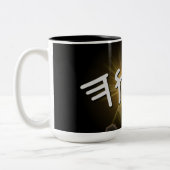 YHWH日が差すことマグカップ15オズ ツートーンマグカップ (左)