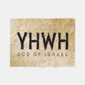 YHWH （エホバ） フリースブランケット (正面(横))