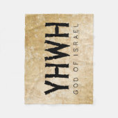 YHWH （エホバ） フリースブランケット (正面)