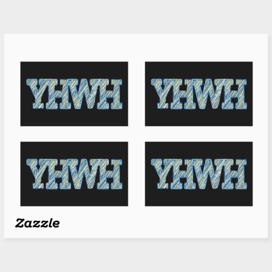YHWH-1 長方形シール (シート)