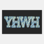 YHWH-1 長方形シール (正面)