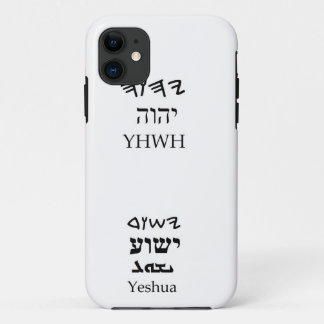 YHWH (Yahweh)とYeshuaの名前ケース iPhone 11 ケース