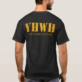 YHWH (Yahweh、エホバ)のステンシルTetragrammaton Tシャツ