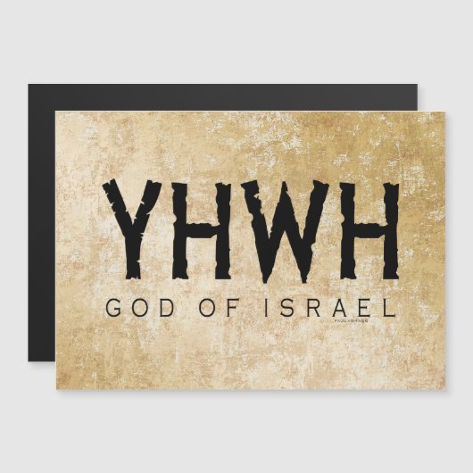 YHWH (Yahweh, Jehovah)神イスラエル·テトラグラマトン (正面/裏面)