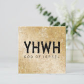 YHWH (Yahweh, Jehovah)神イスラエル·テトラグラマトン カード (スタンド正面)