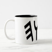 YHWHLogo Mug1 ツートーンマグカップ (左)