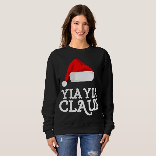 Yia-YiaクロースクリスマスハットPjグループマッチングパハ スウェットシャツ (正面フル)