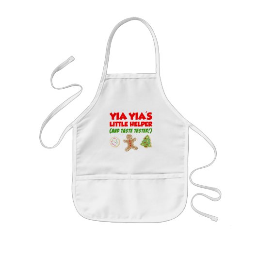 Yia Yia's Little Helper Christmas Cookie 子供用エプロン (正面)
