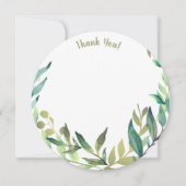 Yianniラウンドフォトサンキューカード 招待状 (正面)