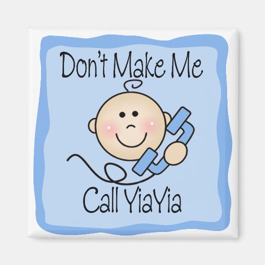 YiaYiaおもしろいと呼ばせてはいけない マグネット (正面)