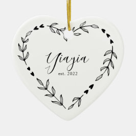 Yiayia創立年記念クリスマス陶器オーナメント セラミックオーナメント