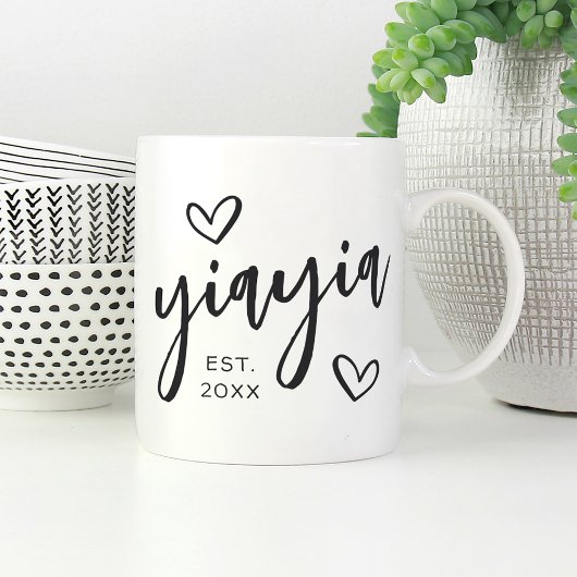 Yiayia年おばあちゃん設立 コーヒーマグカップ